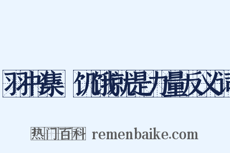 羽书集·饥饿就是力量反义词是什么意思的图片
